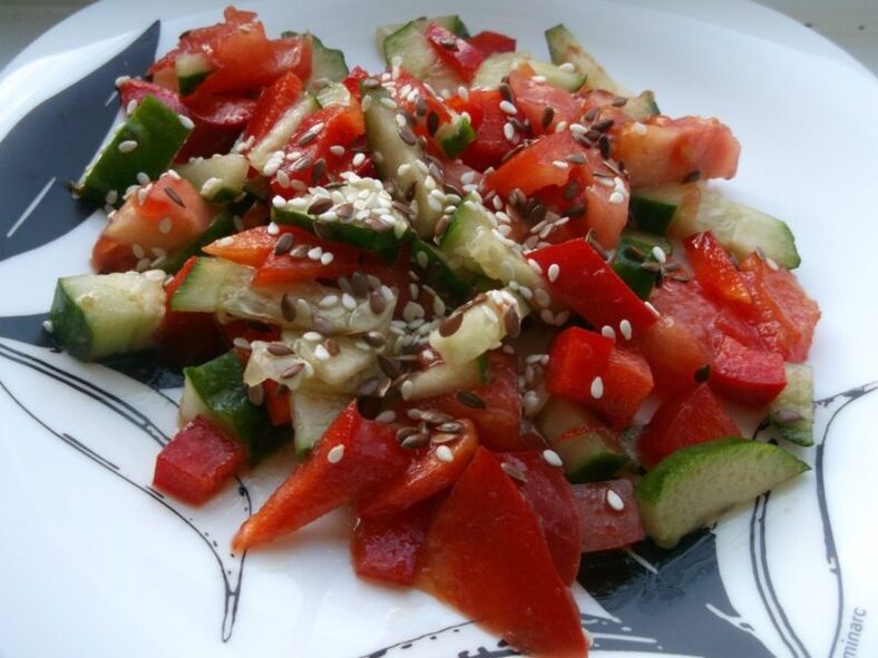 salad hạt lanh để giảm cân