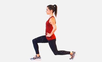 Phổi là một bài tập hiệu quả để tăng cường cơ bắp chân. 